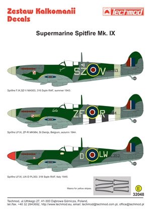 Techmod 32048 - Supermarine Spitfire IX 1/32 – Bild 2