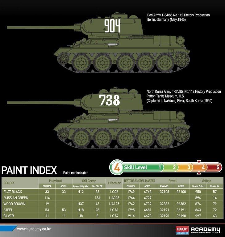 Academy 13290 T-34/85 No.112 Factory Production 1/35 – image 6
