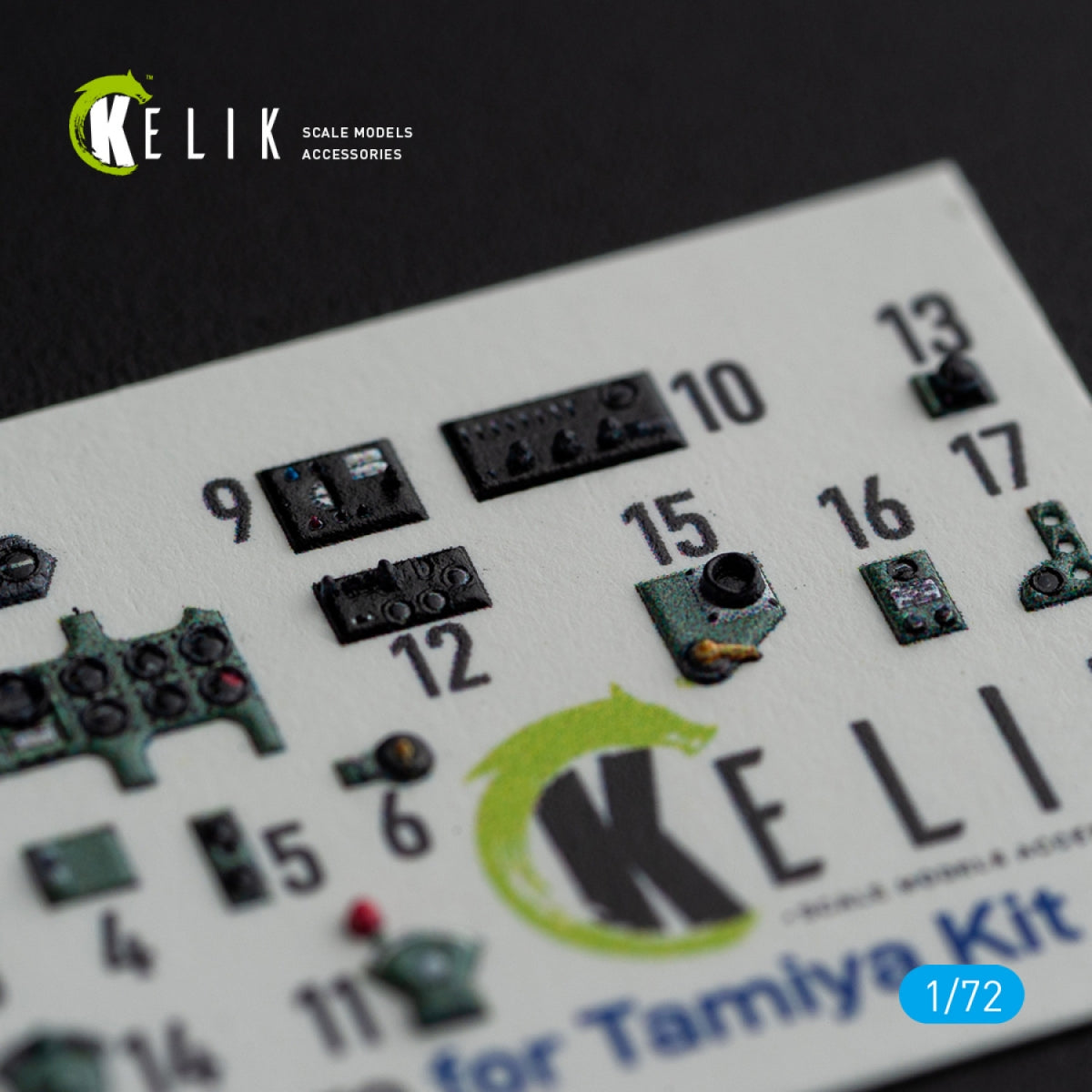 KELIK K72099 A6M5 Zero - interior 3D decals for Tamiya kit 1/72 – Bild 3