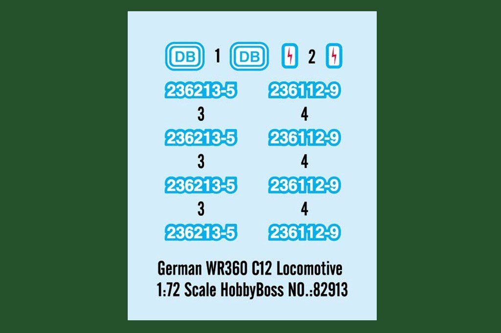Hobby Boss 82913 German WR360 C12 Locomotive 1/72 – Bild 3