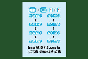Hobby Boss 82913 German WR360 C12 Locomotive 1/72 – Bild 3