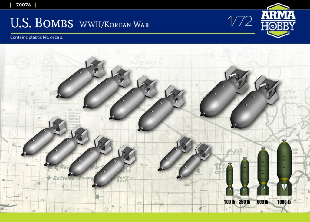 Arma Hobby 70076 US Bombs WWII/Korean War 1/72 – immagine 2