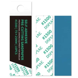 DSPIAE DSP-1500 Reusable Self-Adhesive Sandpaper #1500 (75 x 25 mm) 10 pcs