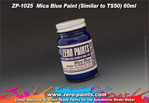Peinture bleu mica Zero Paints ZP-1025 (similaire à TS50) 60 ml