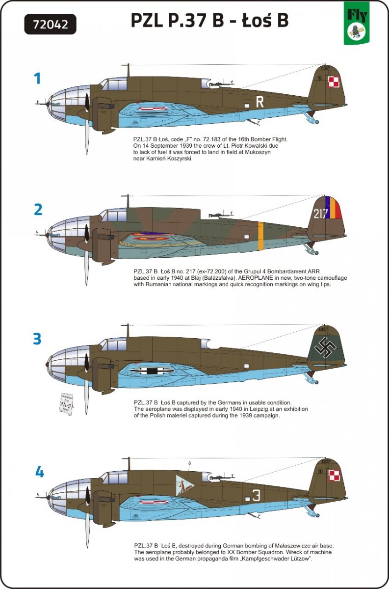 Fly 72042 PZL.37 B Łoś Polish Medium Bomber 1/72 – image 9