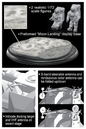 Dragon 11015 Apollo 17 &amp;quot;The Last J-Mission&amp;quot; CSM + LM + Lunar Rover 1/72 – image 3