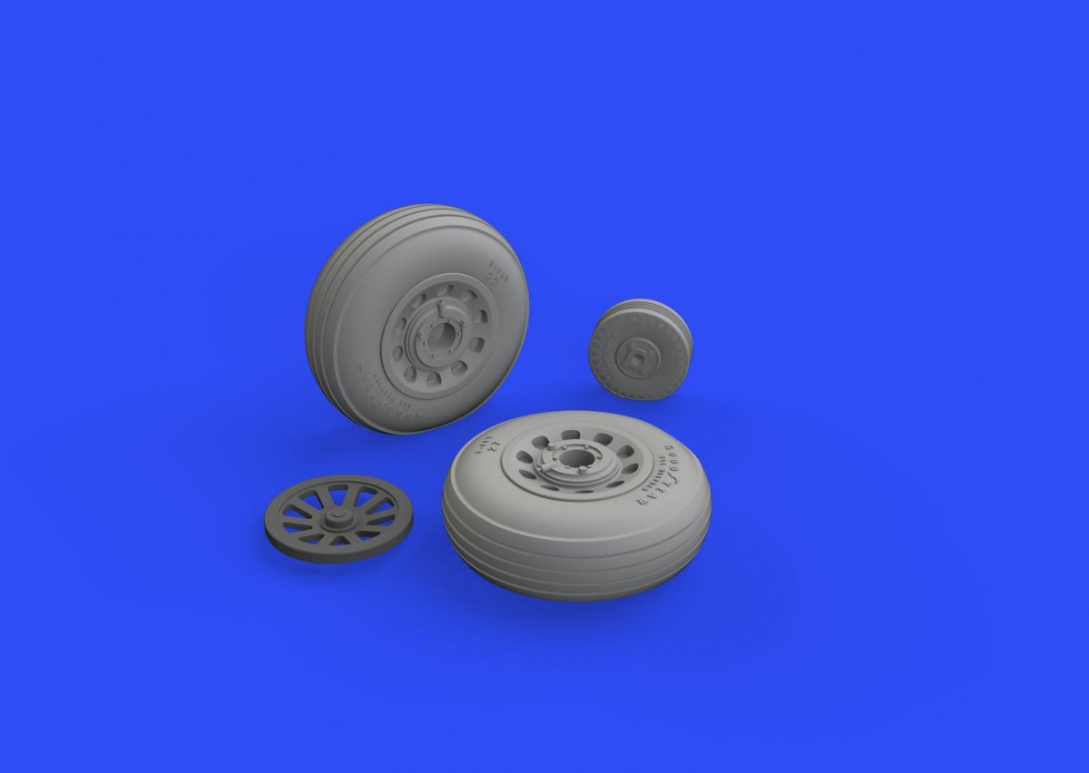 Eduard 648514 P-51D wheels grooved 1/48 EDUARD – Bild 2