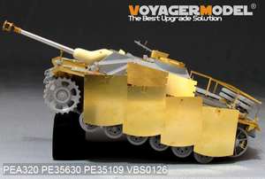 Voyager Model PEA320 WWII German StuG.III Ausf.G Final version Pivot-Mounting Swinging Type Hull Side Armor Skirts (For DRAGON) 1/35 – obrázek 8