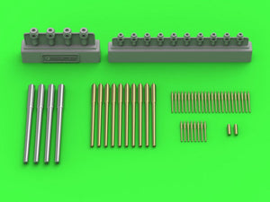 Master SM-350-105 HMS Lord Nelson Armament - 12 in (4 pcs.), 9.2 in (10 pcs.), 12 pdr (34 pcs.) barrels with resin barrel mounting parts (for Hobby Boss model) 1/350