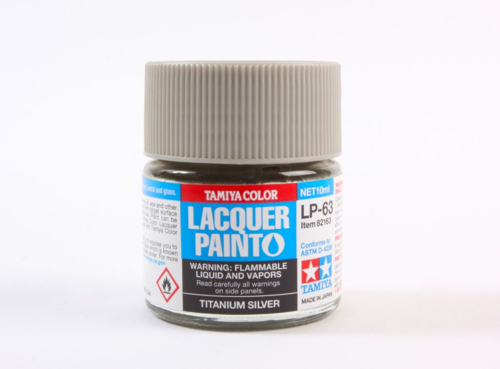 Tamiya 82163 LP-63 Titanium Silver 10ml – immagine 3
