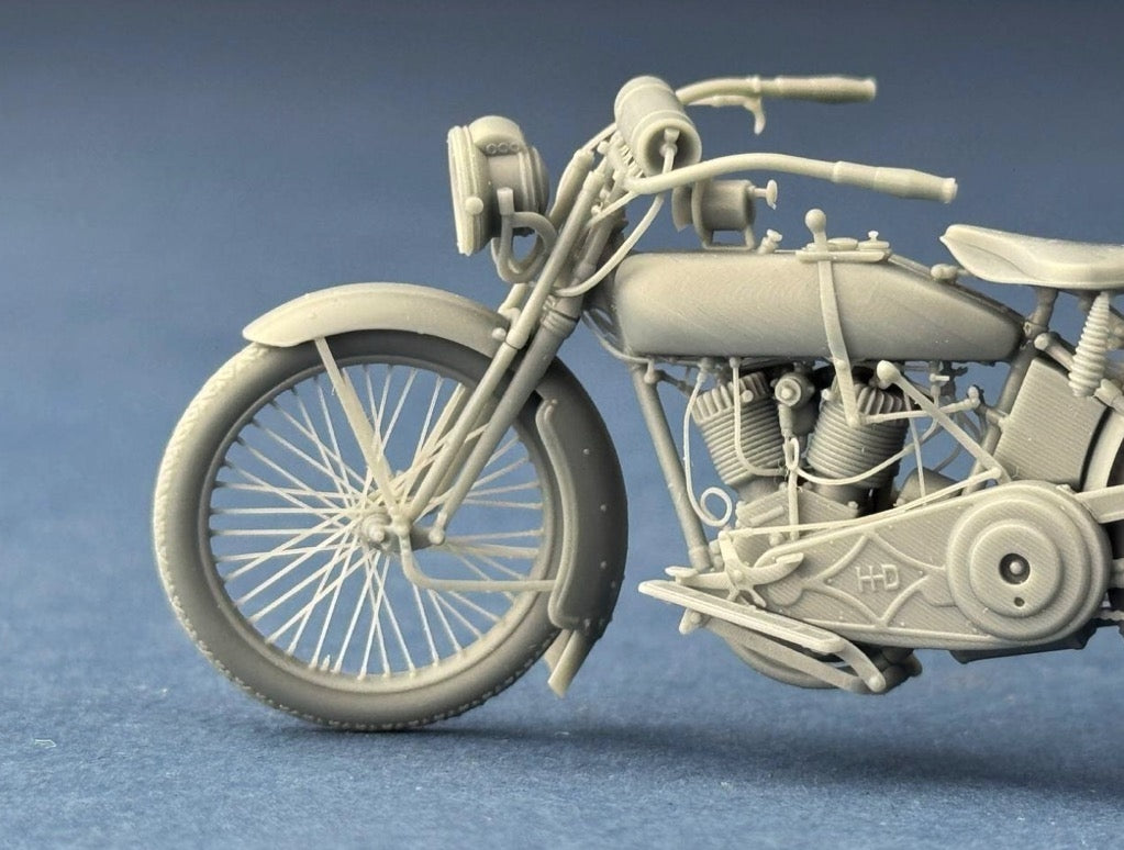 Copper State Models B32011 US Model J Military Motorcycle 1916-1918 1/32