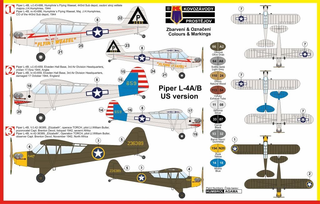 Kozavody Prostejov KPM0040 Piper L-4A/B 1/72 – image 2