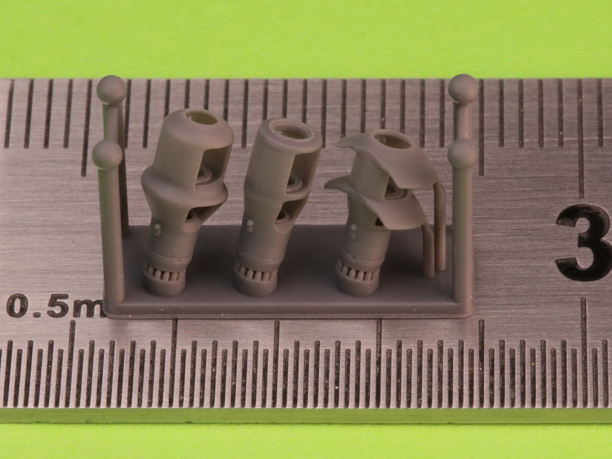 Master GM-72-042 Muzzle brake set for German 10.5cm howitzers leFH 18(M), leFH 18/40, StuH 42 (used for towed howitzers and on vehicles e.g. Wespe, StuH 42) 1/72 – Bild 2
