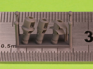 Master GM-72-042 Muzzle brake set for German 10.5cm howitzers leFH 18(M), leFH 18/40, StuH 42 (used for towed howitzers and on vehicles e.g. Wespe, StuH 42) 1/72 – Bild 2
