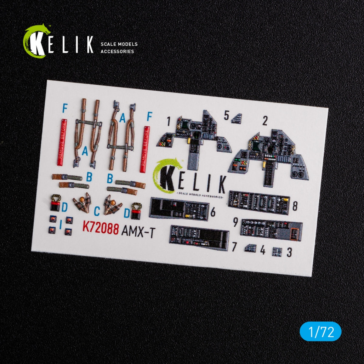 KELIK K72088 AMX-T interior 3D decals for Italeri kit 1/72 – image 3