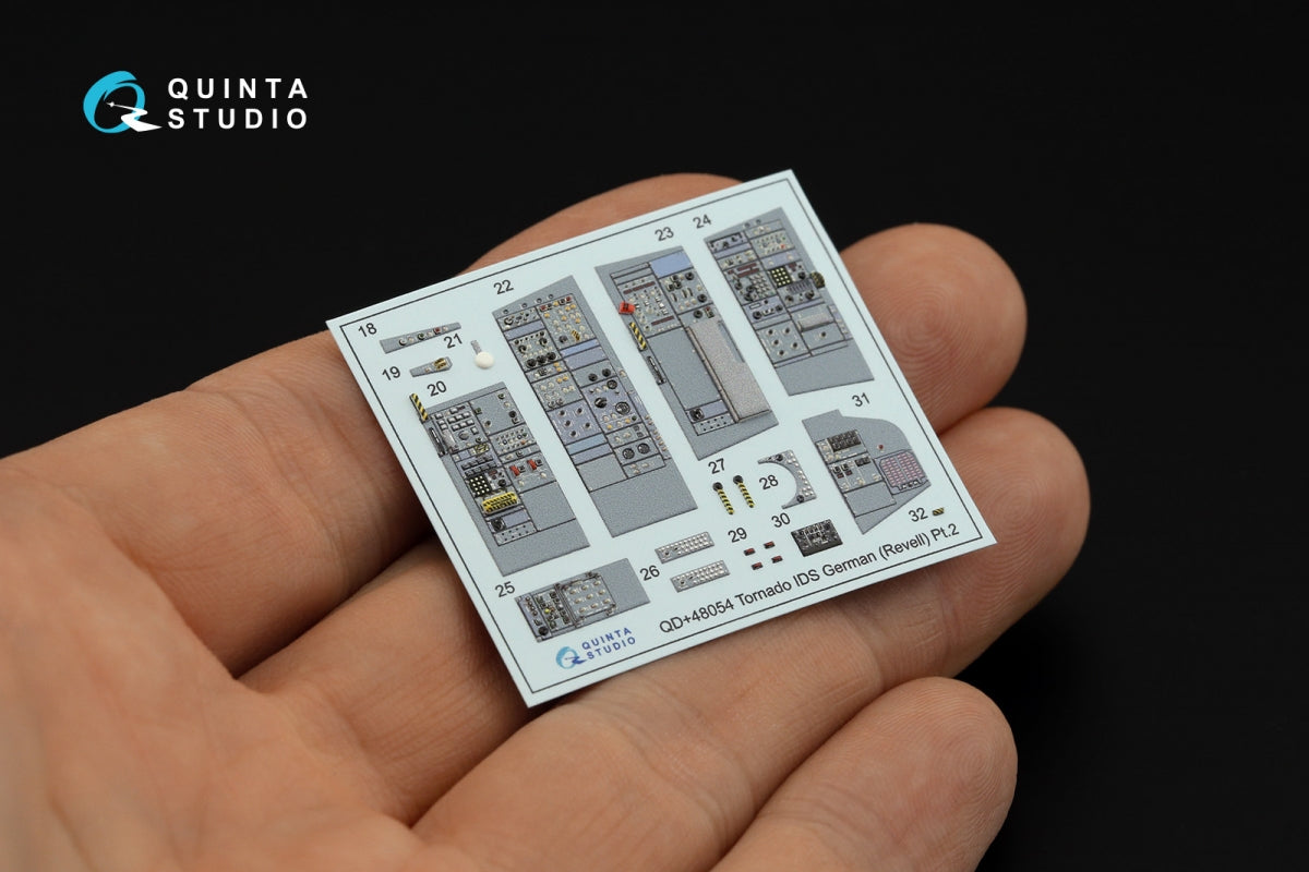 Quinta Studio QDS+48054 Tornado IDS German 3D-Printed &amp;amp; colored Interior on decal paper (Revell) (small version) (with 3D-printed resin parts) 1/48 – image 5
