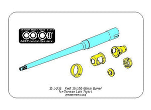 Aber 35L-238 KwK36/L56 88mm barrel for German lateTiger I 1/35 – image 13