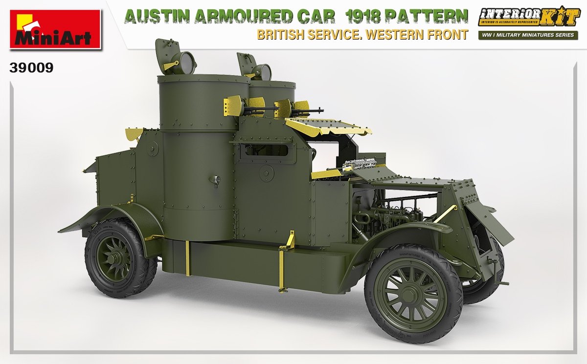 Miniart 39009 AUSTIN ARMORED CAR 1918 PATTERN. BRITISH SERVICE. WESTERN FRONT. INTERIOR KIT 1/35 – image 6