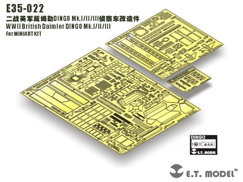 ET Model E35-022 WWII British Daimler DINGO Mk.I/II/III (For MINIART KIT) (1/35)