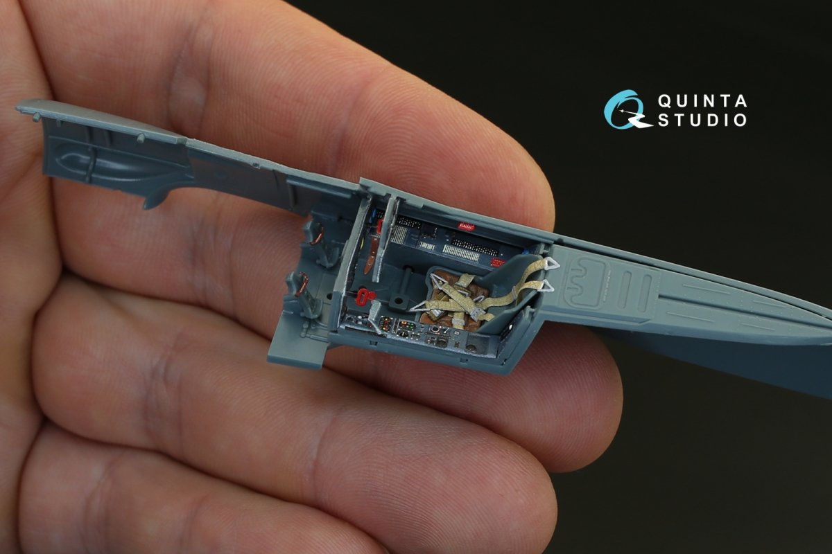 Quinta Studio QD48080 FW 190A-4 3D-Printed &amp;amp; colored Interior on decal paper (for Eduard kit) 1/48 – obrázek 5