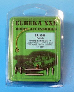 Câble de remorquage Eureka XXL ER-3546 pour chars et canons automoteurs britanniques Mark IV de la Seconde Guerre mondiale, échelle 1/35