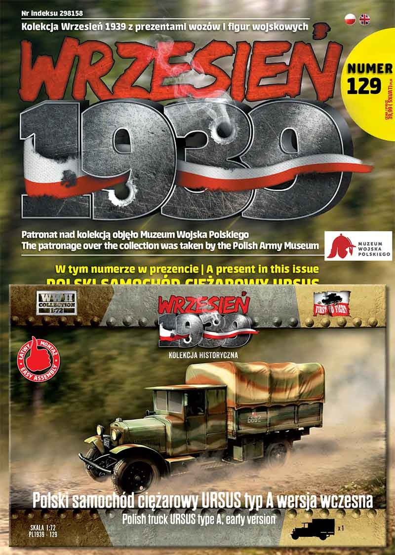 First To Fight PL129 - Polish Truck Ursus Type A, Early Version - Polski samochód ciężarowy Ursus typ A wczesna wersja 1/72