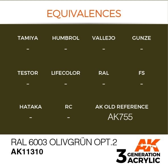 AK Interactive AK11310 RAL 6003 OLIVGRÜN OPT.2 17ml – Bild 3