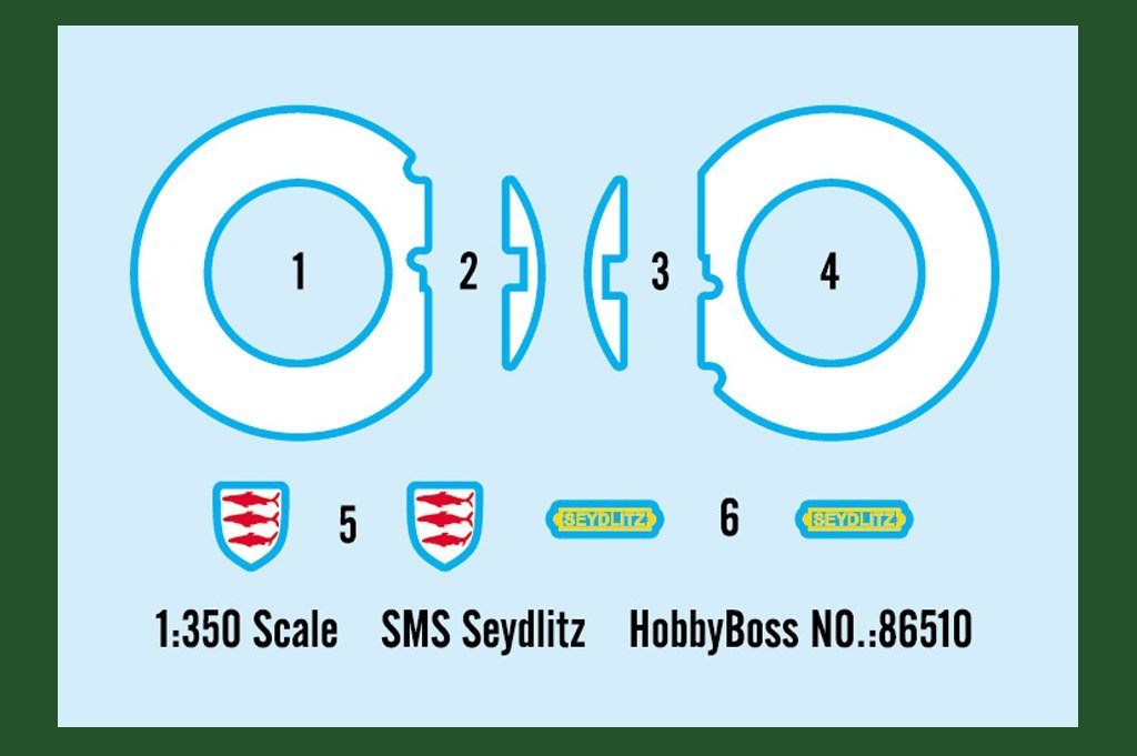 Hobby Boss 86510 SMS Seydlitz 1/350 – Bild 3