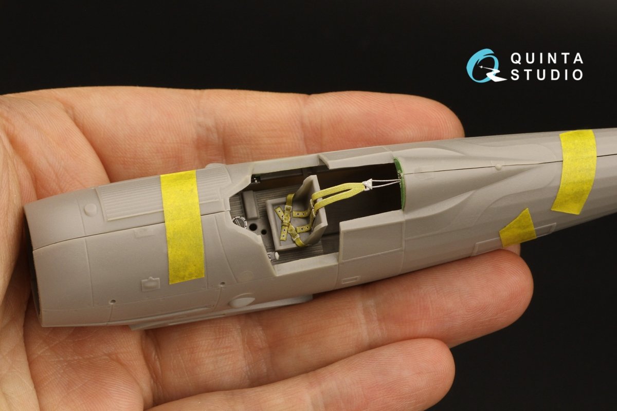 Quinta Studio QD48312 Gloster Gladiator MKII 3D-Printed &amp;amp; colored Interior on decal paper (Roden) 1/48 – image 9