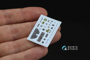Quinta Studio QD48587 P-40E Warhawk 3D-Printed &amp;amp; colored Interior on decal paper (Eduard) 1/48 – image 4