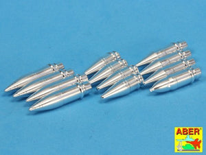 Aber 16073 Panzer IV various 7.5 cm ammo projectiles x 12 pcs. (1/16)