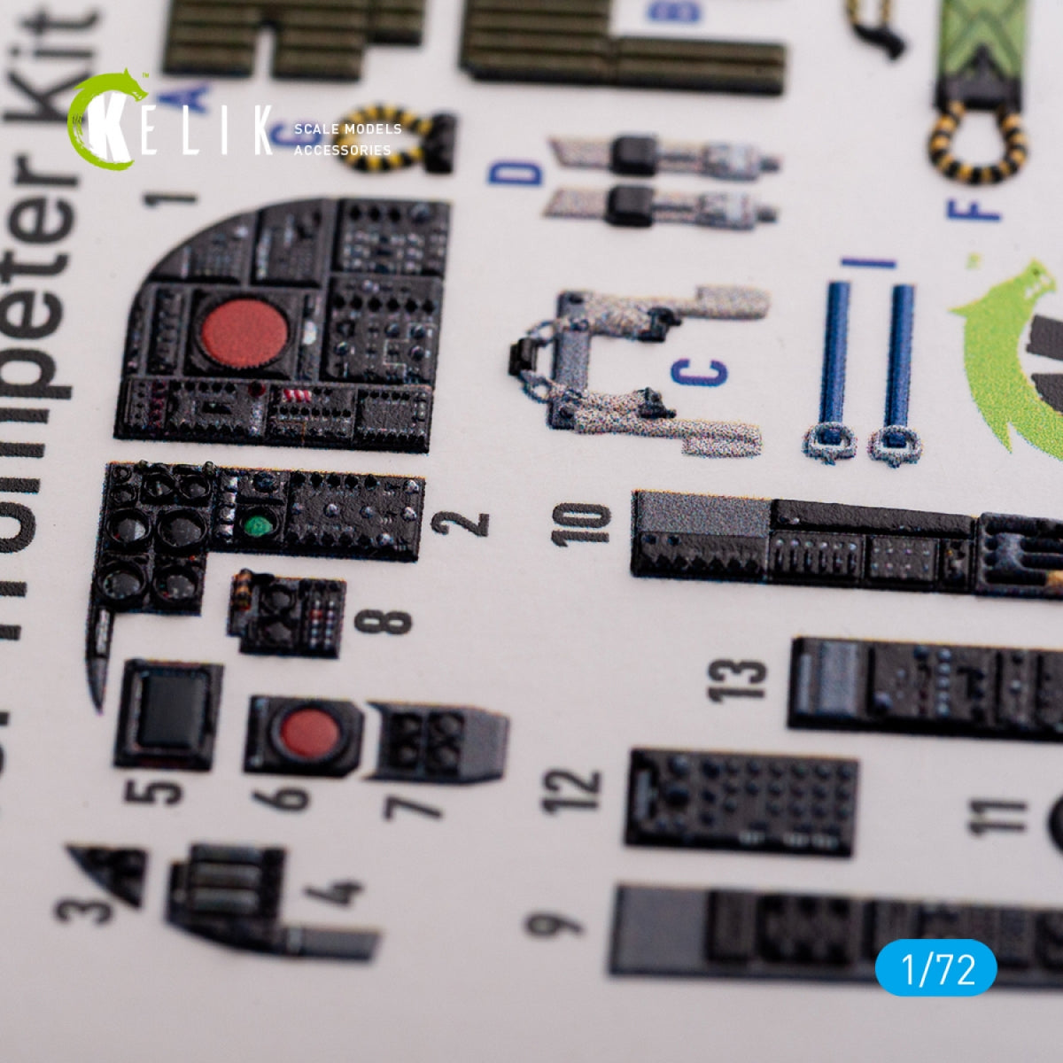 KELIK K72086 A-6A Intruder interior 3D decals for Trumpeter kit 1/72 – immagine 5