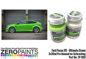 Zero Paints ZP-1100 Ford Focus RS Ultimate Green Paint 2x30ml – Bild 3