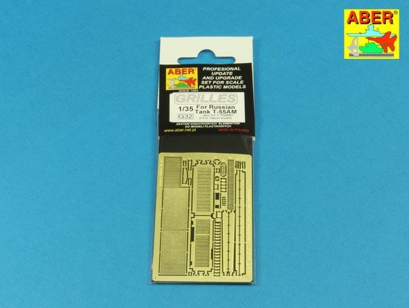Aber 35G32 Grilles for Russian Tank T-55AM also for T-55AMV 1/35 – immagine 9
