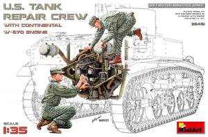 MiniArt 35461 US TANK REPAIR CREW WITH CONTINENTAL W-670 ENGINE 1/35