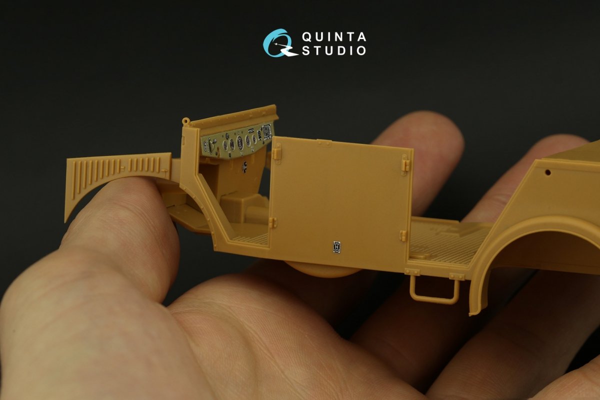 Quinta Studio QD35056 Horch 108 type 40 3D-Printed &amp;amp; colored Interior on decal paper ( ICM ) 1/35 – Bild 4