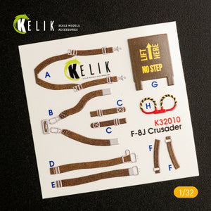 KELIK K32010 F-8J CRUSADER- INTERIOR 3D DECAL FOR TRUMPETER KIT 1/32 – image 2