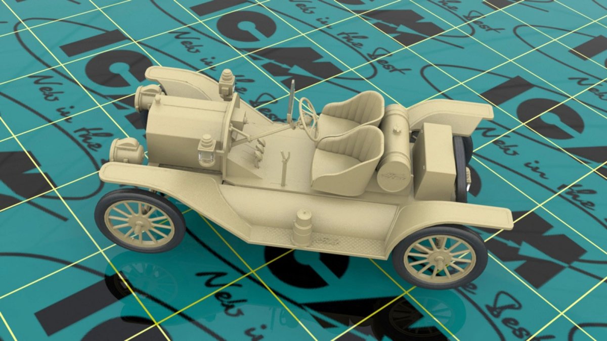 ICM 24026 Model T 1913 Speedster with American Sport Car Drivers 1/24 – immagine 3