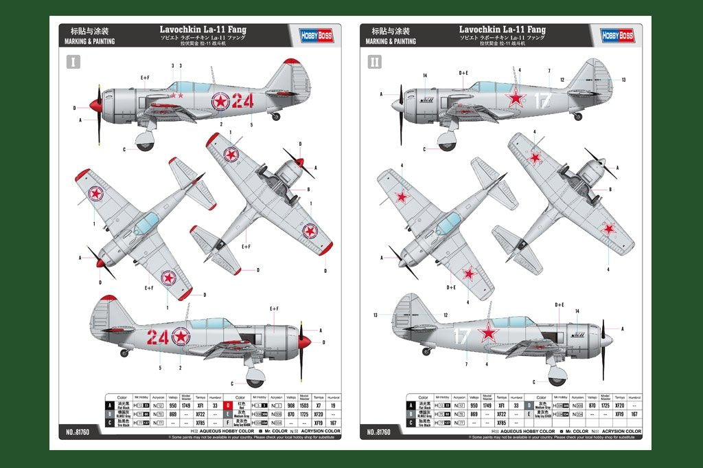 Hobby Boss 81760 Lavochkin La-11 Fang 1/48 – Bild 3