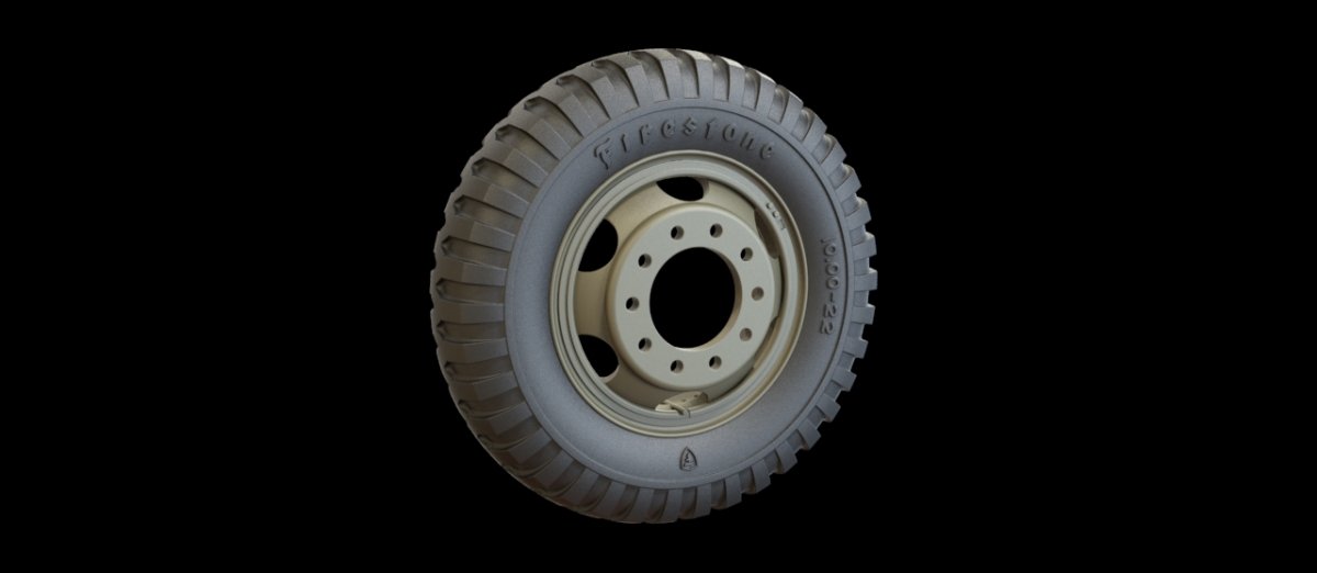 Panzer Art RE35-372 White 666 road wheels (Goodyear) 1/35 – immagine 3