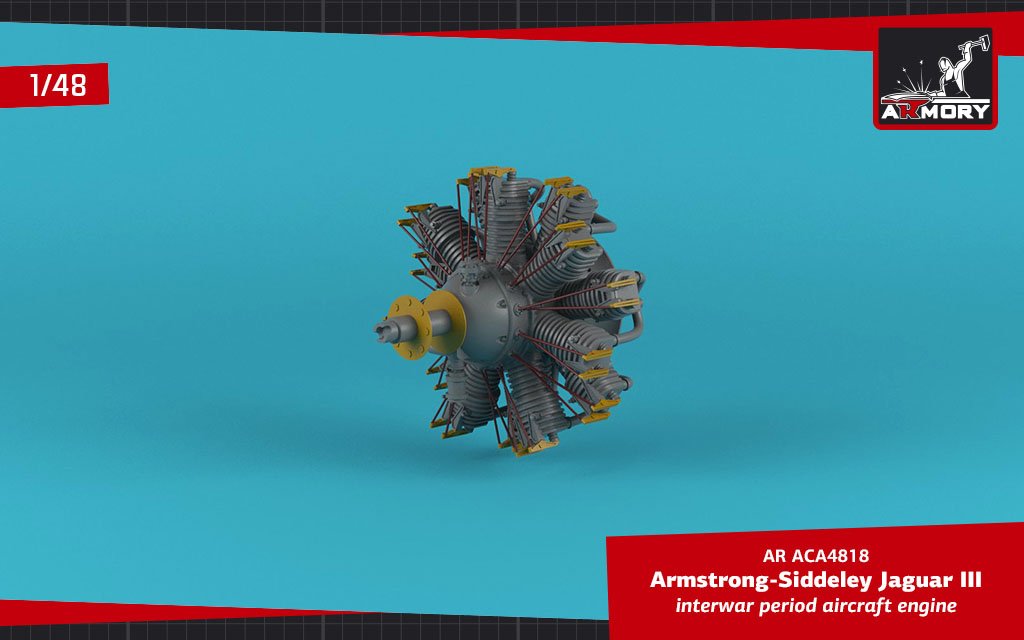 Armory Models ACA4818 AS Jaguar-III aircraft engine 1/48