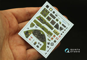 Quinta Studio QD32189 F6F-3E/N Hellcat 3D-Printed coloured Interior on decal paper (Trumpeter) 1/32 – zdjęcie 5