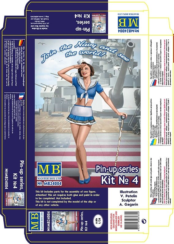 Master Box 24004 Pin-up series Kit No. 4 Suzie 1/24 – obrázek 3
