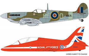 Airfix 50187 Supermarine Spitfire &amp;amp; RAF Red Arrows Hawk - Gift Set 1/72 – obrázek 4