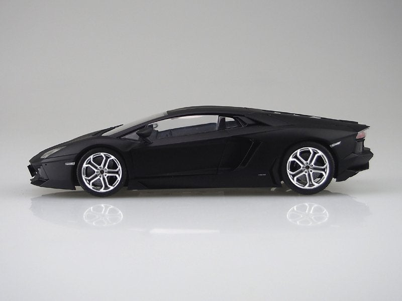 Aoshima 02738 Lamborghini Aventador LP700-4 Matte Black 1/24 – immagine 4