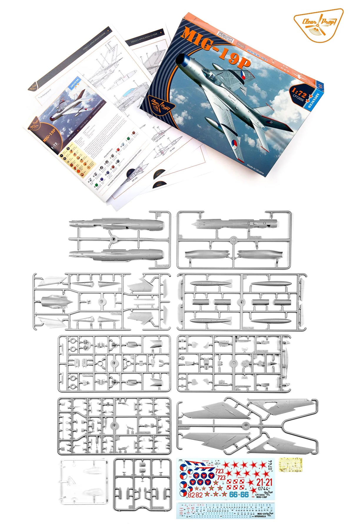 Clear Prop! CP72056 MiG-19 P 1/72 – obrázek 6