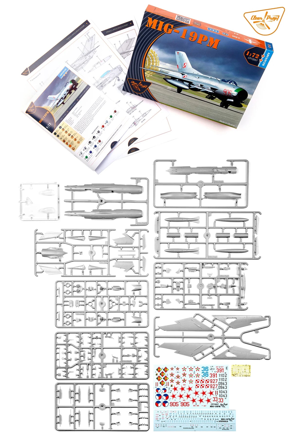 Clear Prop! CP72057 MiG-19 PM 1/72 – obrázek 3
