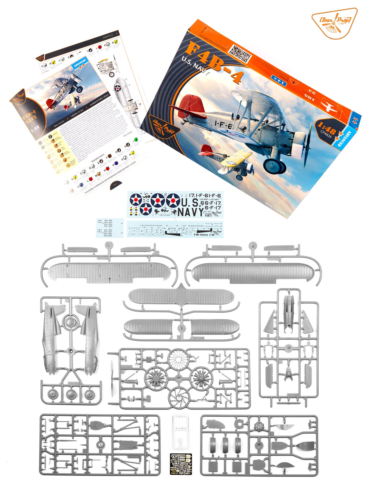 Clear Prop! CP4826 Boeing F4B-4 in US Navy Service 1/48 – image 5