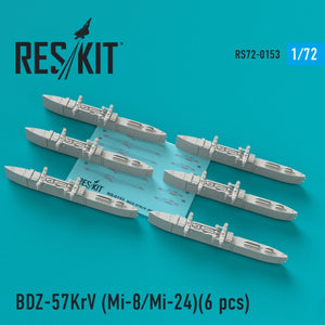 RESKIT RS72-0153 BD3-57KRV RACKS (6PCS) 1/72