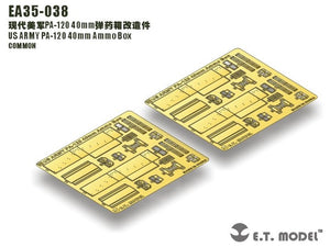 ET Model EA35-038 US ARMY PA-120 40mm Ammo Box 1/35 – immagine 4